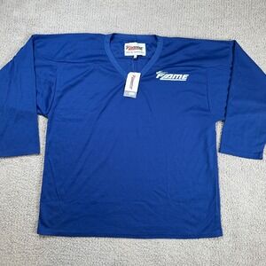 Flame Hockey Practice Jersey Blue Mens 52-54 XXL Canada NWT